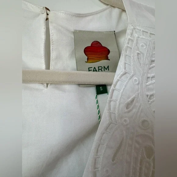 Farm Rio: Off-White Butterfly Richelieu Blouse - Picture 10 of 12